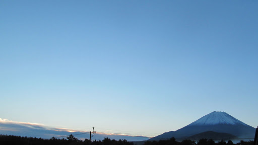雨上がりの富士山