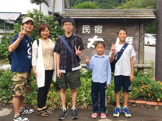 夏休みの家族旅行