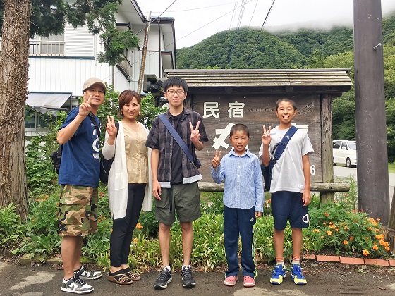 夏休みの家族旅行